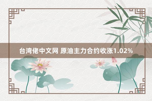 台湾佬中文网 原油主力合约收涨1.02%