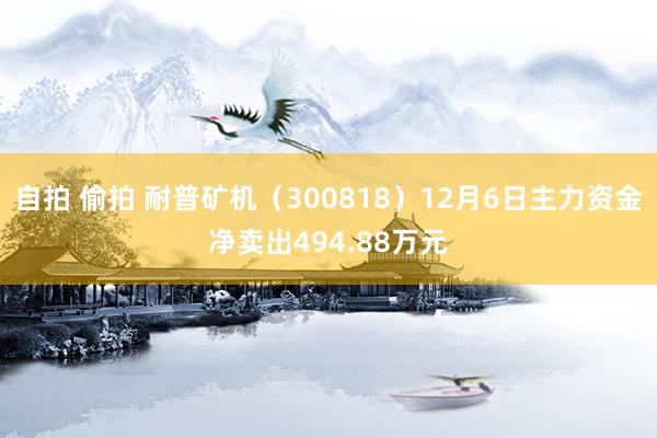自拍 偷拍 耐普矿机（300818）12月6日主力资金净卖出494.88万元